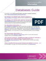 Biology Databases Guide: Find Research Papers and Other Research Materials