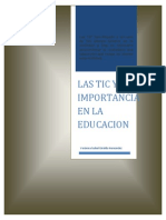 Las TICS en Los Procesos de Enseñanza y Aprendizaje