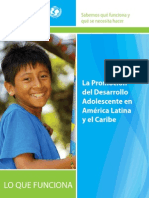 La Promocion Del Desarrollo Adolescente en America Latina y El Caribe
