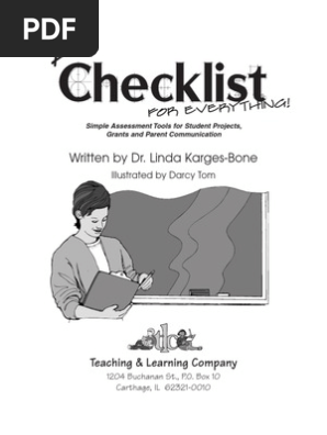 A Checklist for Everything Book