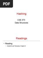 Hashing: CSE 373 Data Structures