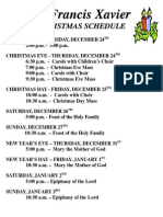 Christmas Schedule SFX
