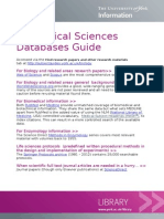 Biomedical Sciences Databases Guide