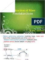 Subtraction of Mass: Penolakan Jisim