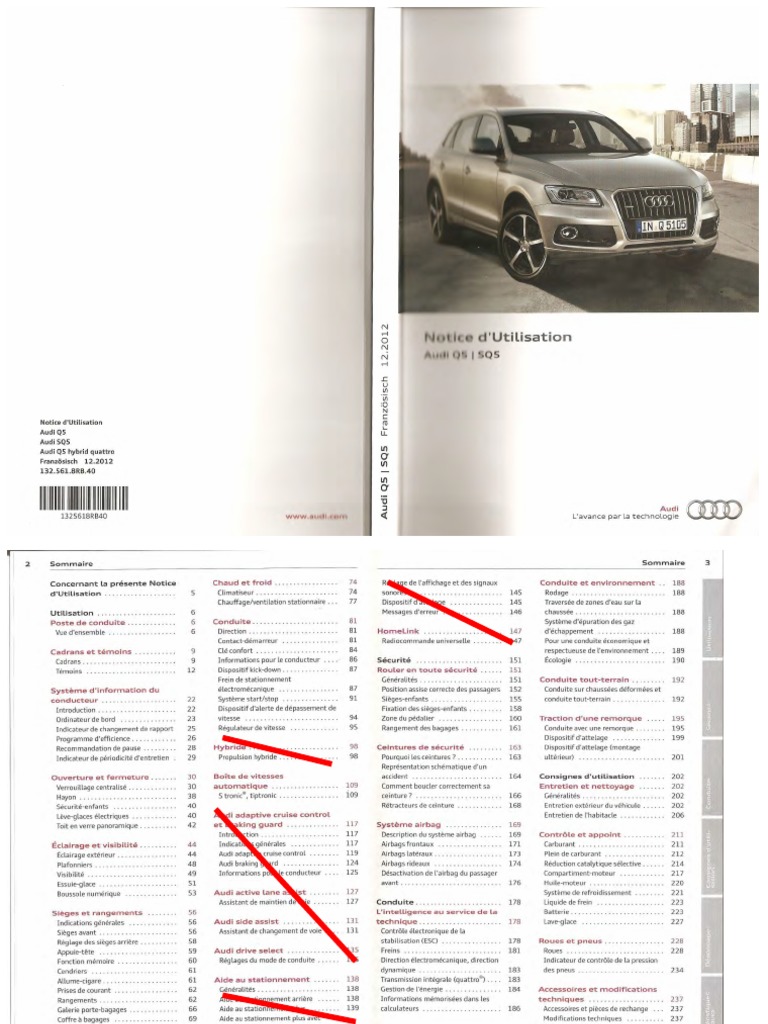 Manuel Dutilisation Audi Q5 2021 En Francais