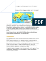 Teorias Sobre A Origem Do Homem Americano e Brasileiro