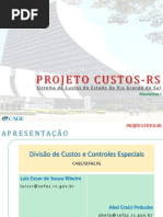 Sistema de Custos Do Estado Do Rio Grande Do Sul
