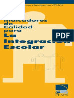 Indicadores Calidad Educacion Integracion Escolar