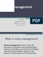 Stress Management: Made By:-Aaqueeb Pasha BBA (2012-2015) 12021021001