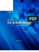 A survey of the use of biotechnology in U S  industry, 2006