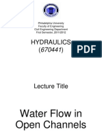 Open Channel Flow