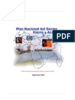 Plan Nacional Del Sector Hierro y Acero