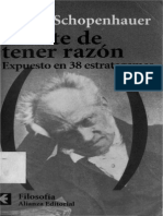 Shopenhauer Arthur - El Arte de Tener La Razon