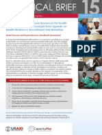 Using Evidence For Human Resources For Health Decision-Making: An Example From Uganda On Health Workforce Recruitment and Retention