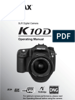 Pentax K10D Operating Manual