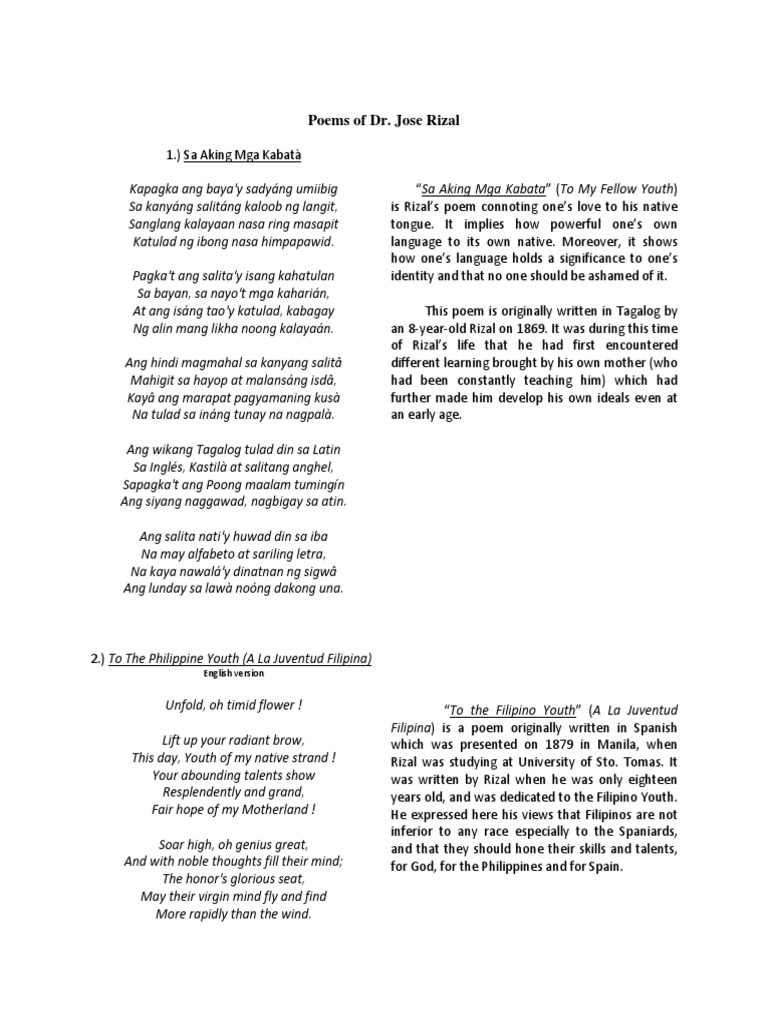 What are the sacrifices of jose rizal image