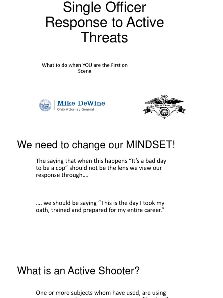 Beavercreek Police Training Presentation | PDF | Deadly Force | Law ...