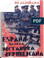 ALBIÑANA - España Bajo La Dictadura Republicana