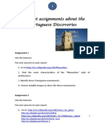 Assignments About the Portuguese Discoveries