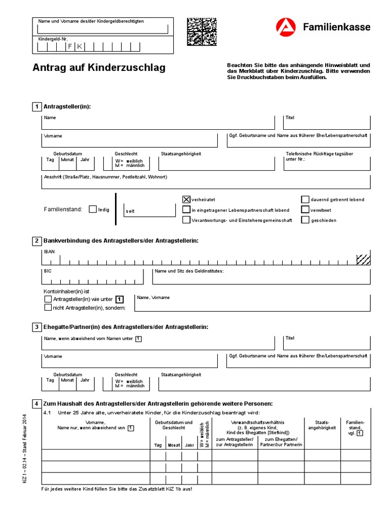 KINDERZUSCHLAG ANTRAG HERUNTERLADEN