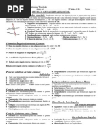 Revisão Geometria Espacial