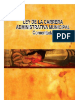 Ley de La Carrera Admtva. Municipal COMENTADA