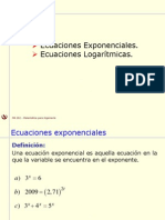 6-1 Ecuaciones Exponenciales y Logarítmicas