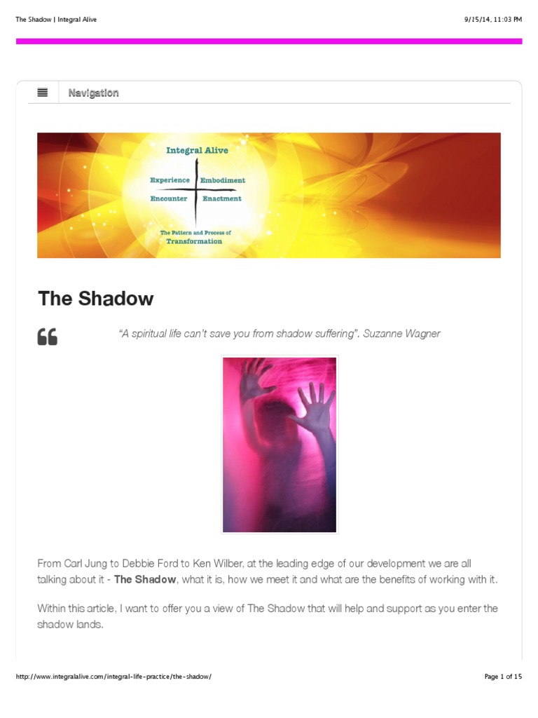 The Shadow Shadow (Psychology) Anger