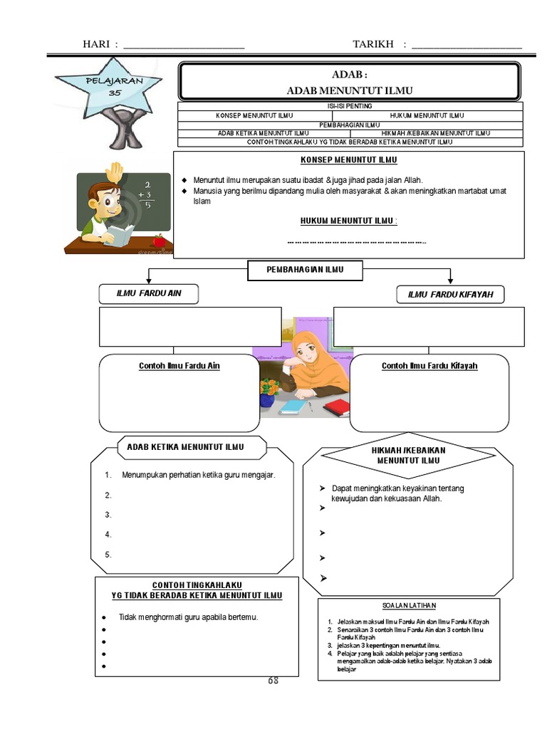 Adab 35 Adab Menuntut Ilmu