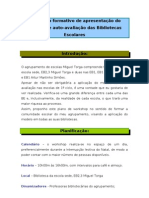 Workshop Formativo de Apresentação Do Modelo de Auto