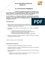 Temario Preguntas Abiertas de Conocimientos Pedagogicos 2014