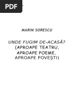 Unde Fugim de Acasa de Marin Sorescu