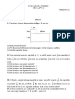 Evaluare Nationala Vi 21