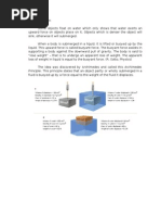 Archimedes Principle