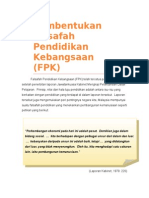 Pembentukan Falsafah Pendidikan Kebangsaan