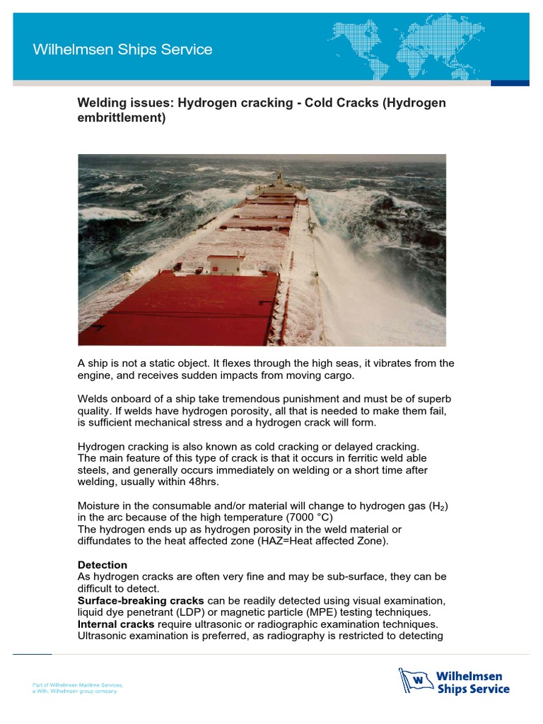 Preventing Hydrogen Cracking in Welding | PDF | Welding | Construction