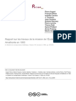 Rapport Sur Les Travaux de La Mission de L'école Française À Amathonte en 1993 - BCH - 0007-4217 - 1994 - Num - 118!2!6978