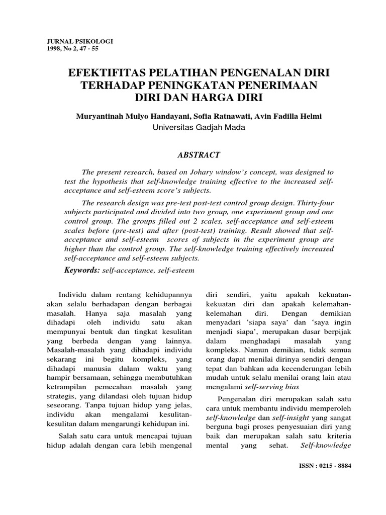Jurnal Psikologi | PDF