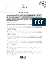 Edital da sessão extraordinária da Assembleia Municipal de Sintra de 30 de Setembro