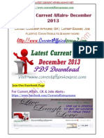 Complete Current Affairs December 2013