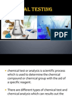Chemical Testing