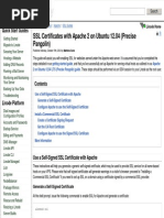 SSL Certificates With Apache 2 On Ubuntu 12.04 (Precise Pangolin)