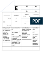 Order of Operations Notes