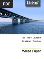 White Paper: Top 10 Root Causes of Data Quality Problems