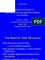 A Practical Introduction To Data Structures and Algorithm Analysis