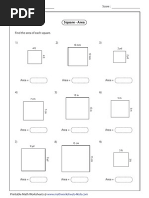 Square Area Easy2