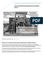 Maintenance Management of Electrical Equipment Condition Monitoring Based Part 3