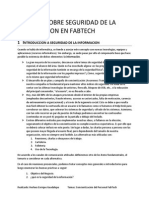 Informe Sobre Seguridad de La Informacion en Fabtech