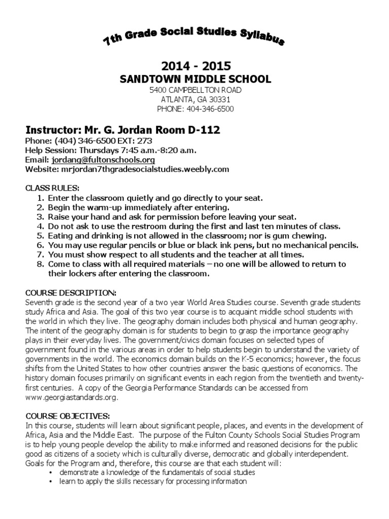 7th Grade Social Studies Guide | PDF | Western Asia | Asia