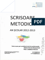 Scrisoare Metodica